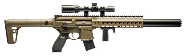 Picture of Sig Sauer Airguns Mcx Air Co2 177 Pellet 30Rd Flat Dark Earth Flat Dark Earth Synthetic Stoc With 1-4X24mm Scope 