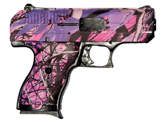 Picture of Hi-Point Model Cf 380 Acp Caliber With 3.50" Barrel, 8+1 Capacity, Overall Hydro-Dipped Country Girl Camo Finish, Serrated Steel Slide & Polymer Grip 