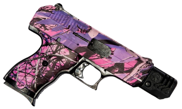 Picture of Hi-Point Model Cf 380 Acp Caliber With 4" Compensated Barrel, 10+1 Capacity, Overall Hydro-Dipped Country Girl Camo Finish, Serrated Steel Slide & Polymer Grip 