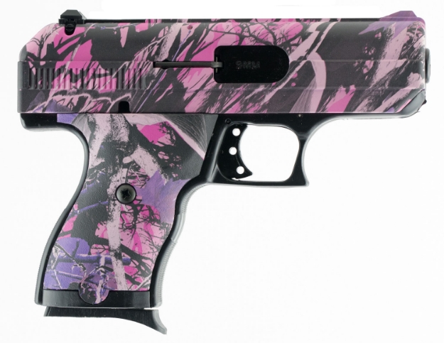 Picture of Hi-Point C9 9Mm Luger 8+1 3.50" Black Steel Barrel, Hydro-Dipped Pink Camo Serrated Slide, Frame & Polymer Grips, Right Hand 