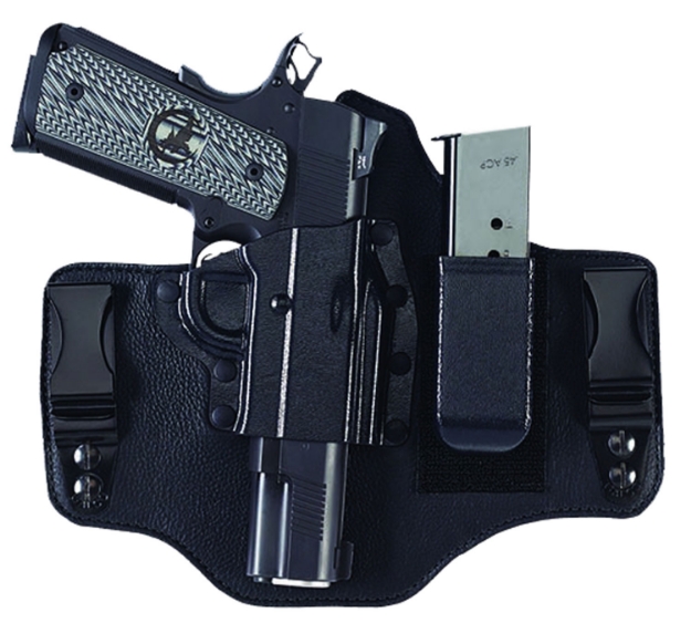 Picture of Galco Kingtuk Deluxe Iwb Black Kydex/Leather Uniclip Fits 1911 3"-3.50" Right Hand 