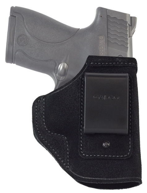 Picture of Galco Stow-N-Go Iwb Black Leather Belt Clip Fits S&W M&P Shield W/Crimson Trace Laser Right Hand 