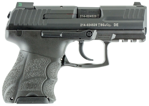 Picture of Hk P30sk Subcompact V3 9Mm Luger 3.27" 10+1 (3) Black Black Steel Slide Black Interchangeable Backstrap Grip Night Sights 