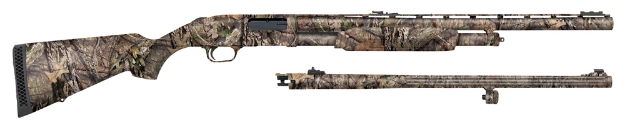 Picture of Mossberg 500 Combo 12 Gauge 5+1 3" 24" Vent Rib/24" Slugster Barrels, Dual Extractors, Overall Mossy Oak Break-Up Country, Synthetic Stock, Includes Xx-Full Choke 