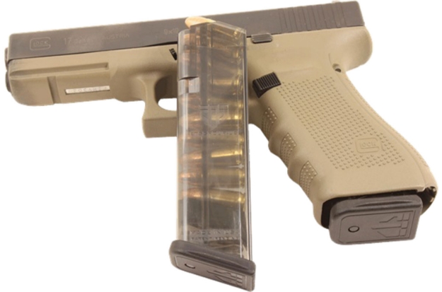 Picture of Ets Group Pistol Mags 10Rd 9Mm Luger Compatible W/ W/Glock Gen1-5; Glock 18 Clear Polymer 