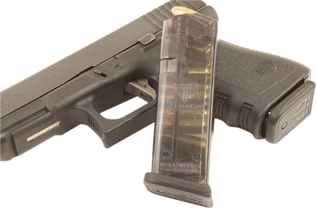 Picture of Ets Group Pistol Mags 10Rd 9Mm Luger Compatible W/ Glock 26 Gen1-5/Glock 19 Gen1-5 Clear Polymer 