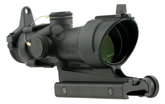 Picture of Trijicon Acog Black Hardcoat Anodized 4X32mm Illuminated Amber Crosshair 223 Reticle 