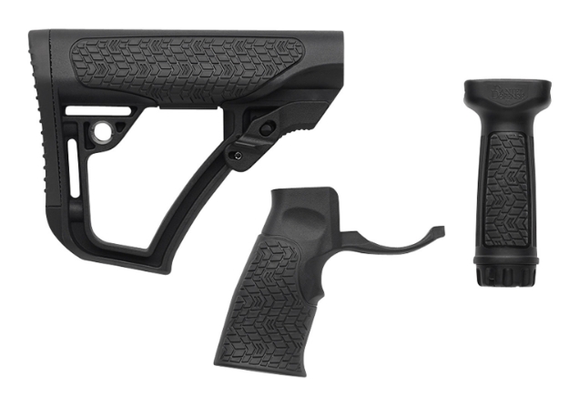 Picture of Daniel Defense Collapsible Buttstock Pistol Grip/Vertical Foregrip Ar-15 Black Polymer 