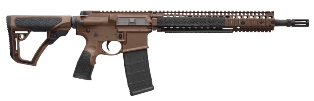 Picture of Daniel Defense Ddm4 M4a1 *Ca Compliant 5.56X45mm Nato 14.50" 10+1 Mil-Spec Brown Cerakote 6 Position W/Softtouch Overmolding Stock 