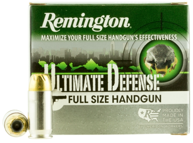 Picture of Remington Ammunition Ultimate Defense Full Size Handgun 45 Acp 185 Gr Brass Jacket Hollow Point (Bjhp) 20 Per Box/ 25 Cs 