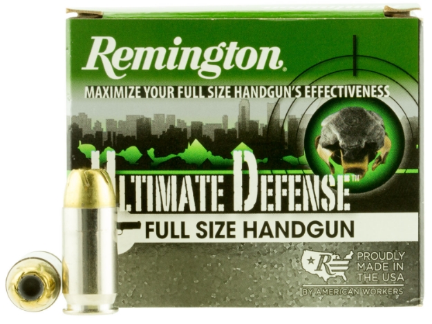 Picture of Remington Ammunition Ultimate Defense Full Size Handgun 45 Acp +P 185 Gr Brass Jacket Hollow Point (Bjhp) 20 Per Box/ 25 Cs 