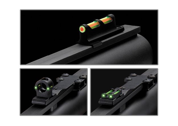 Picture of Truglo Tru-Bead Turkey Sight Set Shotgun W/Vent Rib Green/Red Fiber Optic Green Fiber Optic Black W/Ghost Ring 