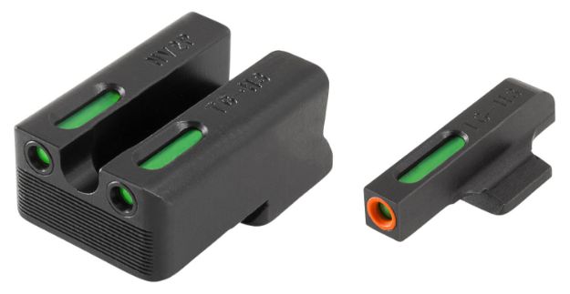 Picture of Truglo Tfx Pro Black | Green Tritium & Fiber Optic Orange Outline Front Sight Green Tritium & Fiber Optic Rear Sight 