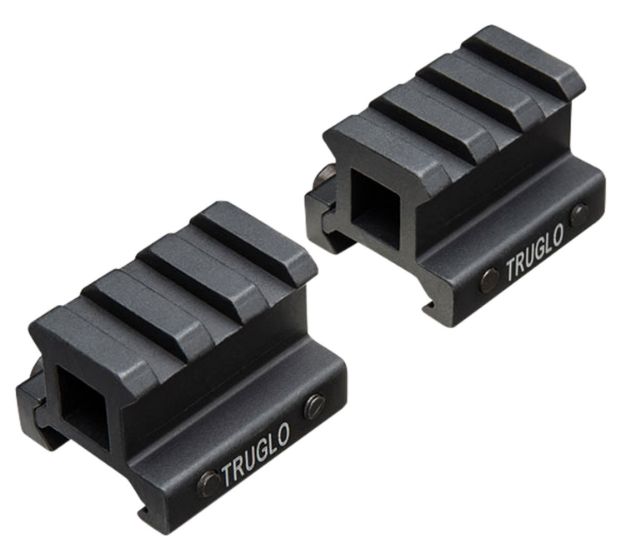 Picture of Truglo Tg-8982B Riser Mount Black Hardcoat Anodized Ar-Platform 0.75" Mount Height Picatinny Rail 