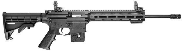 Picture of Smith & Wesson M&P15-22 Sport 22 Lr Caliber With 25+1 Capacity, 16.50" Barrel, Matte Black Metal Finish & 6 Position Car Black Synthetic Stock Right Hand 