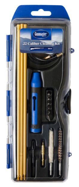 Picture of Dac Gunmaster Hybrid Cleaning Kit 22 Cal Rifle/16 Pieces Black/Blue 