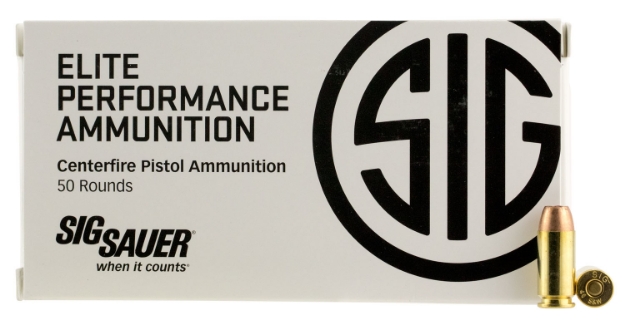 Picture of Sig Sauer Elite Defense 40 S&W 165 Gr V-Crown Jacketed Hollow Point (Vjhp) 50 Per Box/10 Cs 