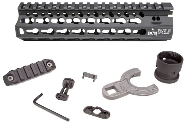 Picture of Bcm Kmr Alpha Handguard 8" Keymod Style Made Of Aluminum With Black Anodized Finish For Ar-15 