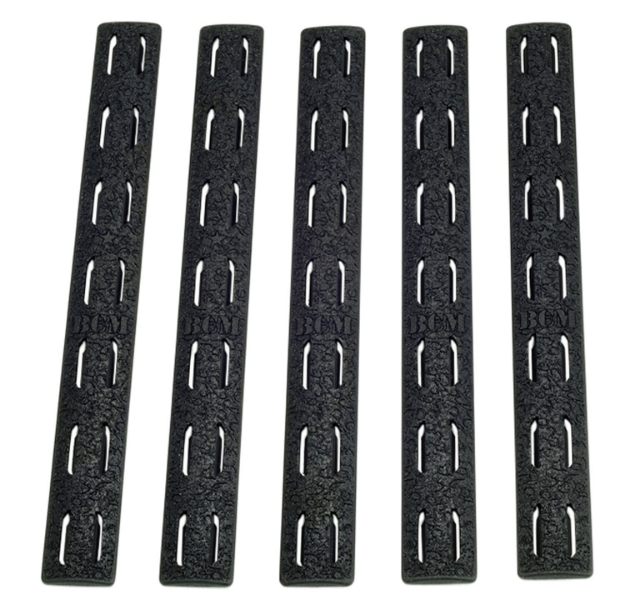 Picture of Bcm Rail Panel Kit Ar Platform Keymod 5.55" Black Polymer 5 Pack 