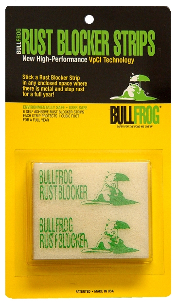 Picture of Bullfrog Rust Blocker Emitter Strip 6 Per Pack 