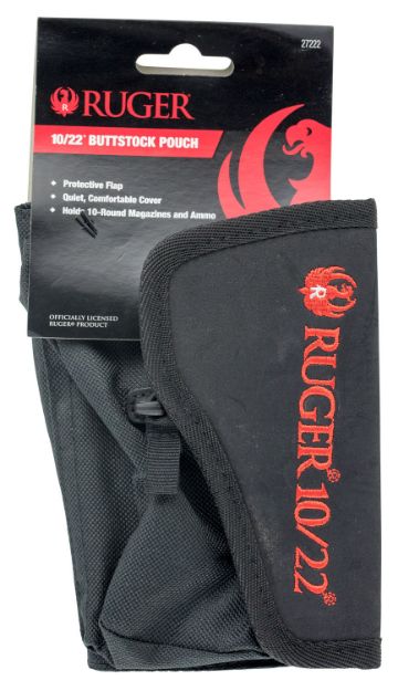 Picture of Ruger Buttstock Shell Holder Black Cordura For Ruger 10/22 