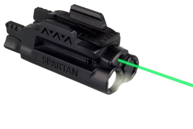 Picture of Lasermax Spartan Laser/Light Combo 5Mw Green Laser With 520Nm Wavelength, 120 Lumens White Led Light Black Finish For Rail-Equipped Handgun 