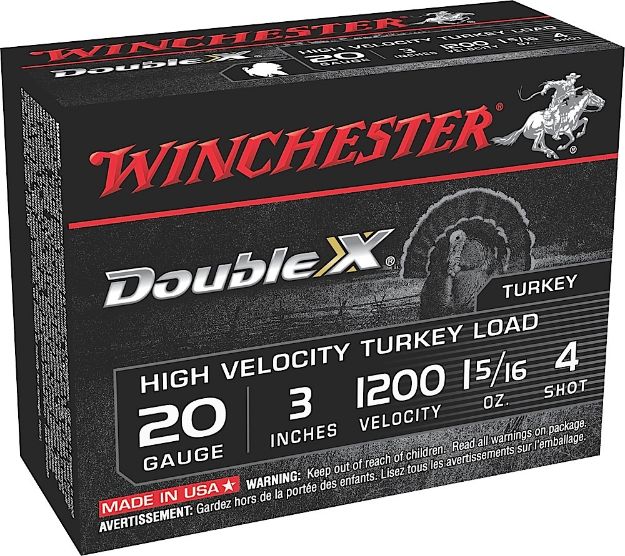 Picture of Winchester Ammo Double X High Velocity Turkey 20 Gauge 3" 1 5/16 Oz 4 Shot 10 Per Box/10 Cs 