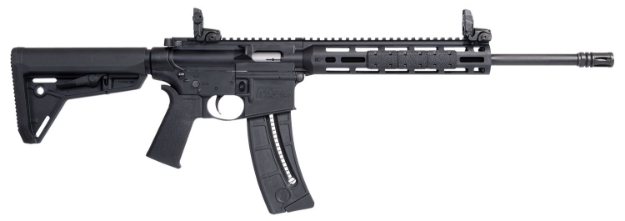 Picture of Smith & Wesson M&P15-22 Sport 22 Lr Caliber With 25+1 Capacity, 16.50" Barrel, Matte Black Metal Finish & Adjustable Magpul Moe Sl Black Stock Right Hand 