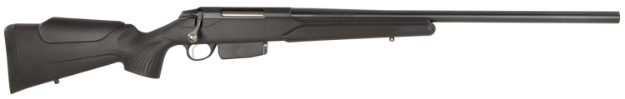 Picture of Tikka T3x Varmint 22-250 Rem Caliber With 5+1 Capacity, 23.80" Barrel, Black Metal Finish & Black Synthetic Stock Right Hand (Full Size) 