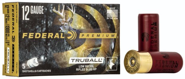 Picture of Federal Premium Vital-Shok Truball 12 Gauge 2.75" 1 Oz Rifled Slug Shot 5 Per Box/50 Cs 