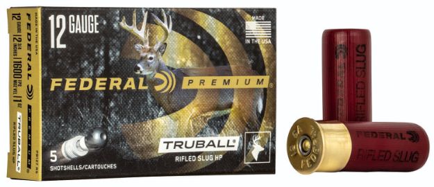 Picture of Federal Premium Vital-Shok Truball 12 Gauge 2.75" 1 Oz Rifled Slug Shot 5 Per Box/50 Cs 