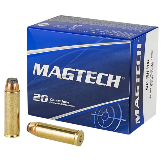 Picture of Magtech Range/Training Target 500 S&W Mag 325 Gr Semi-Jacketed Soft Point Flat 20 Per Box/ 25 Cs 