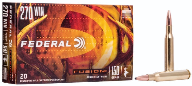 Picture of Federal Fusion Hunting 270 Win 150 Gr Fusion Soft Point 20 Per Box/ 10 Cs 