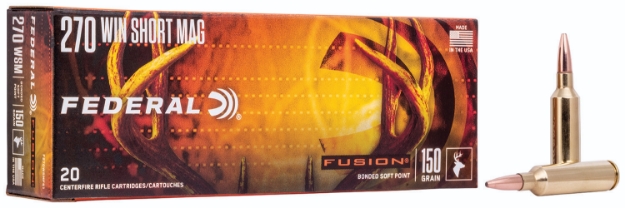 Picture of Federal Fusion Hunting 270 Wsm 150 Gr Fusion Soft Point 20 Per Box/ 10 Cs 