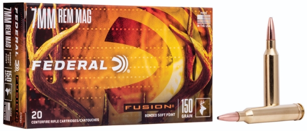 Picture of Federal Fusion 7Mm Rem Mag 150 Gr Fusion Soft Point 20 Per Box/ 10 Cs 