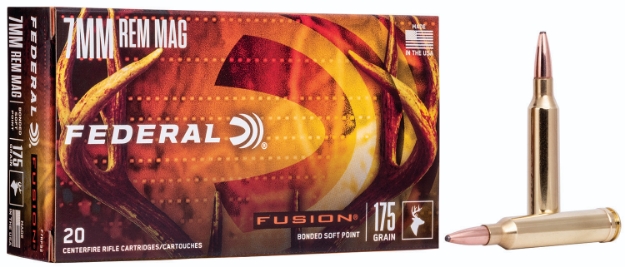 Picture of Federal Fusion 7Mm Rem Mag 175 Gr Fusion Soft Point 20 Per Box/ 10 Cs 