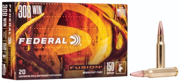 Picture of Federal Fusion 308 Win 150 Gr Fusion Soft Point 20 Per Box/ 10 Cs 