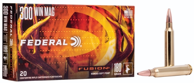 Picture of Federal Fusion 300 Win Mag 180 Gr Fusion Soft Point 20 Per Box/ 10 Cs 