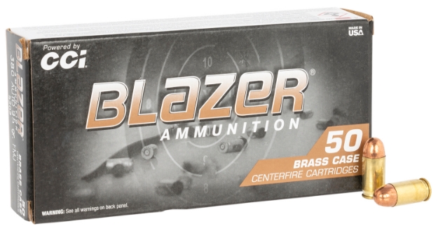 Picture of Cci Blazer Brass Handgun 380 Acp 95 Gr Full Metal Jacket (Fmj) 50 Per Box/ 20 Cs 