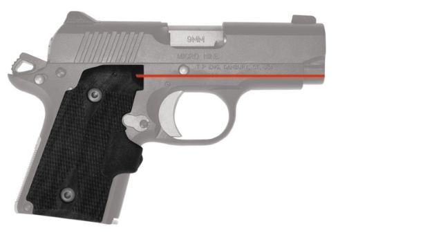 Picture of Crimson Trace Lg409 Lasergrips 5Mw Red Laser With 633Nm Wavelength & Black Finish For 9Mm Luger Kimber Micro 