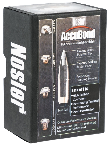 Picture of Nosler Accubond Hunting 25 Cal .257 110 Gr Spitzer Point Boat-Tail 50 Per Box 