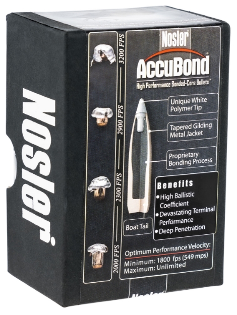 Picture of Nosler Accubond Hunting 30 Cal .308 150 Gr Spitzer Point Boat-Tail 50 Per Box 