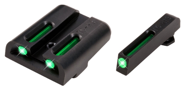 Picture of Truglo Tfo Black | Green Tritium & Fiber Optic Front Sight Green Tritium & Fiber Optic Rear Sight 