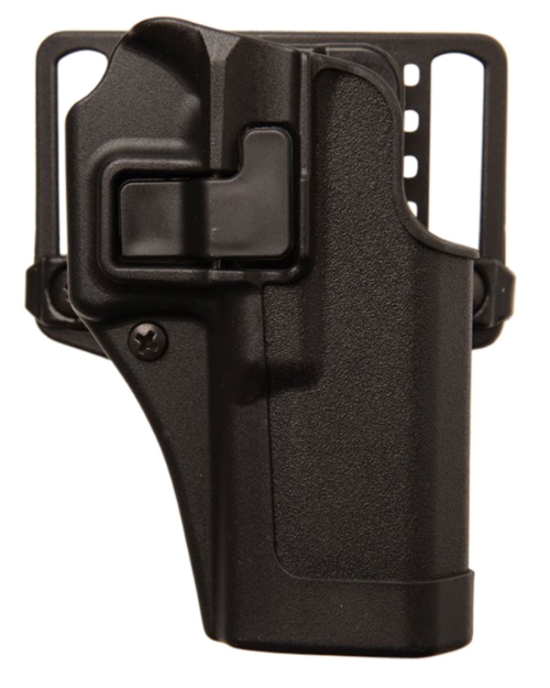 Picture of Blackhawk Serpa Cqc Owb Matte Black Polymer Paddle Belt Loop Fits Springfield Xds Fits 3.30" Barrel Right Hand 