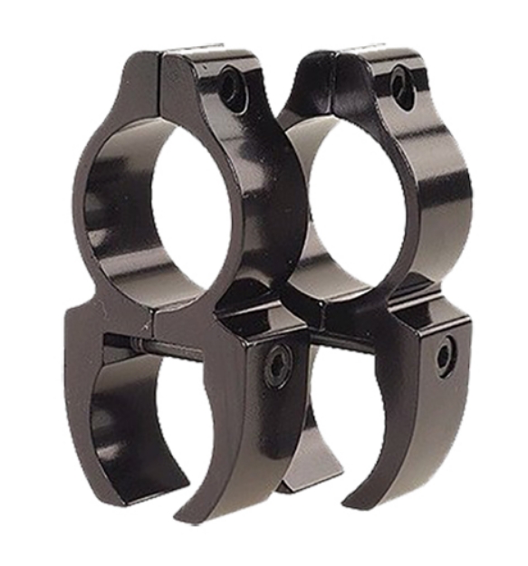 Picture of Leupold Rifleman Scope Ring Set Black Gloss Aluminum 1" Tube Medium See-Thru Weaver Mount 