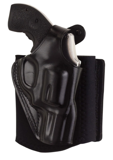 Picture of Galco Ankle Glove Size Fits Ankles Up To 13" Black Leather Slip On Hook & Loop Fits Sig P938 Fits Kimber Micro 9 Right Hand 