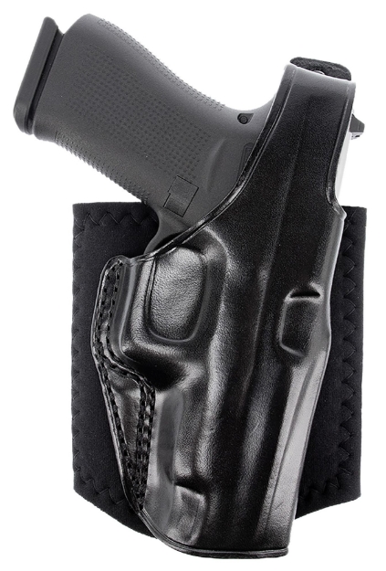 Picture of Galco Ankle Glove Size Fits Ankles Up To 13" Black Leather Hook & Loop Compatible W/ Glock 43/43X/Taurus Gx4/Cz P-10 Right Hand 