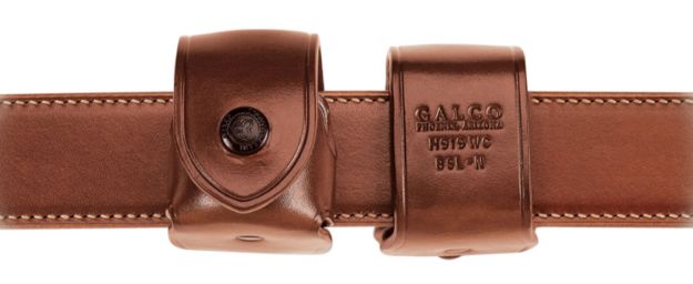 Picture of Galco Belt Speedloader Carrier Tan Leather S&W L Frame Belt Mount 