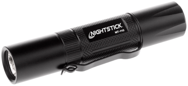 Picture of Nightstick Mt-110 Mini-Tac Black Anodized Hardcoat Aluminum White Led 150 Lumens 77 Meters Beam Distance 