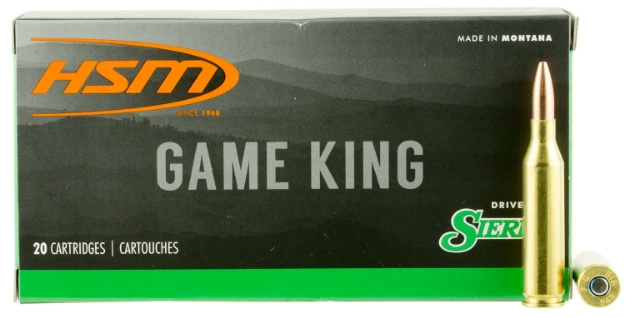 Picture of Hsm Game King Hunting 243 Win 85 Gr Sierra Gameking Hollow Point Boat-Tail (Sgbthp) 20 Per Box/ 25 Cs 